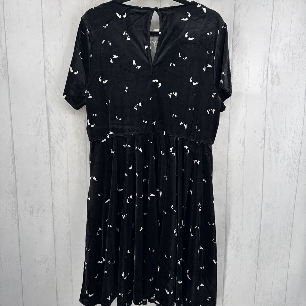 2X velour haunted mansion s/s dress