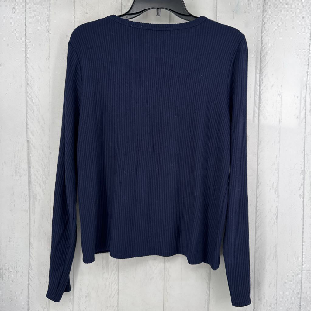 XL ribbed l/s top