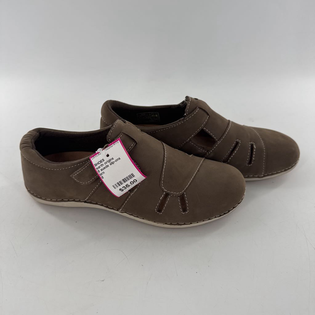 8 suede slip-ons