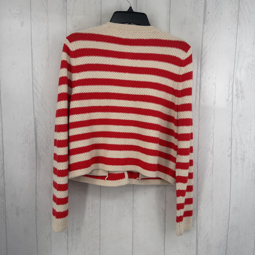 M striped button down cardi
