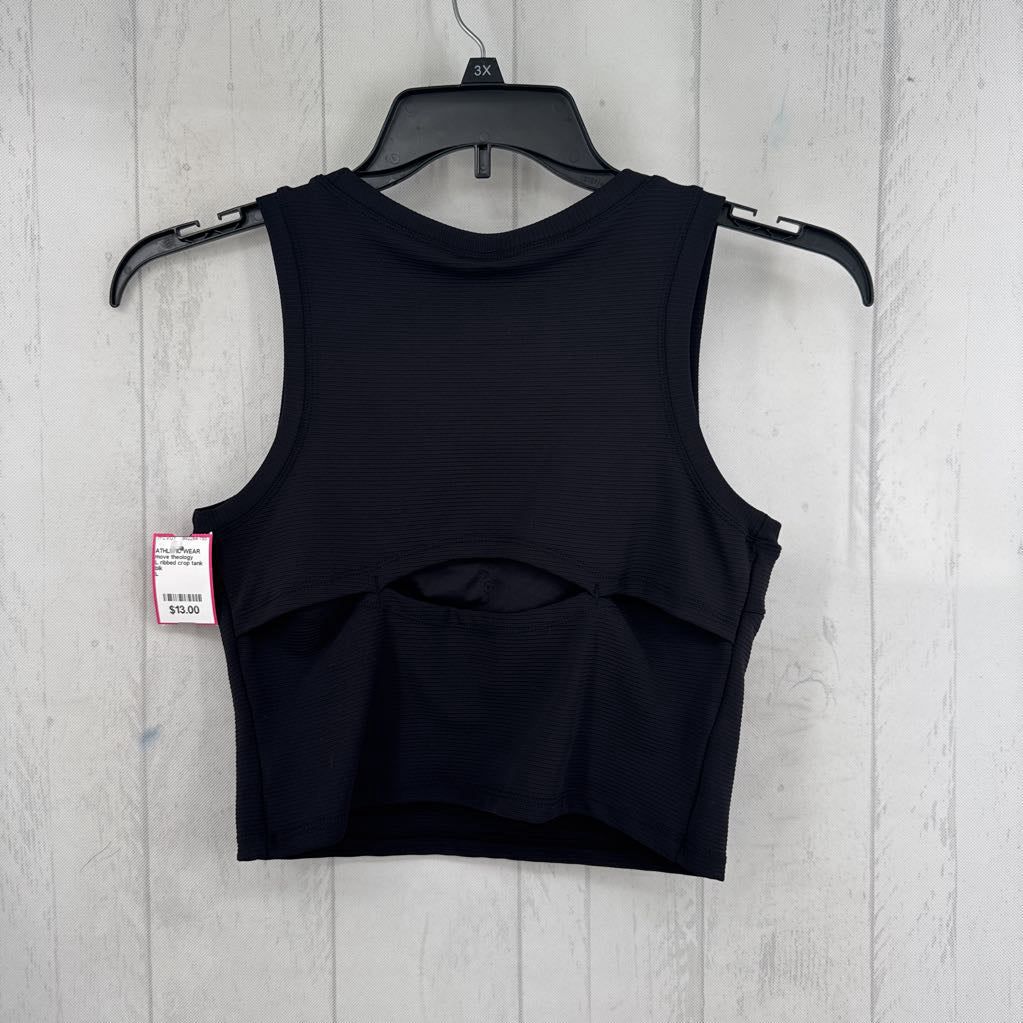 L ribbed crop tank