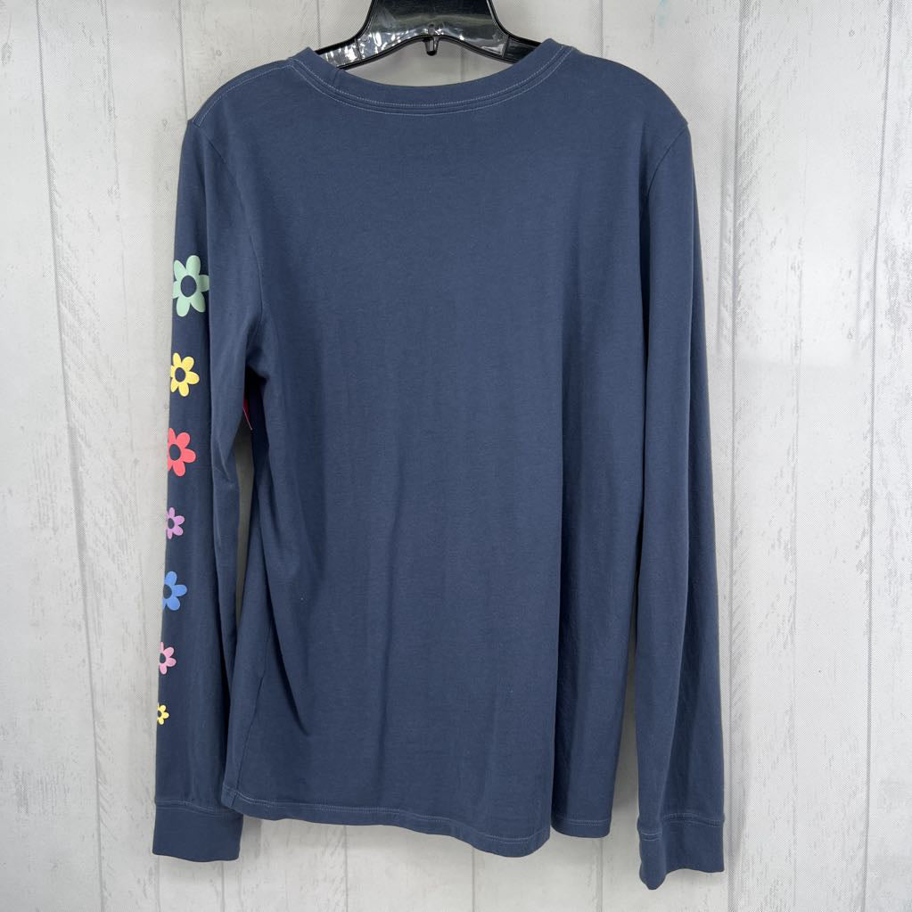 M graphic l/s tee-life is good