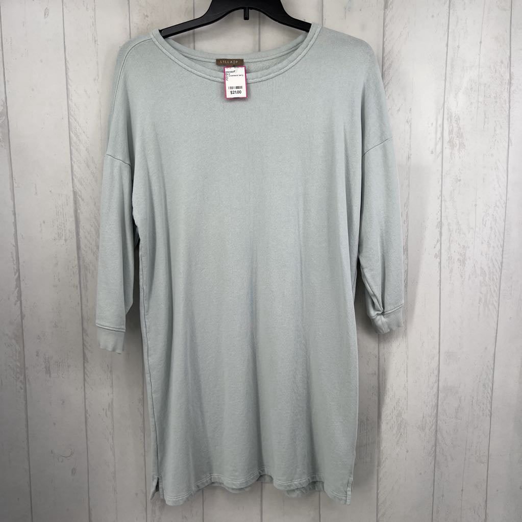 XL crewneck terry l/s dress