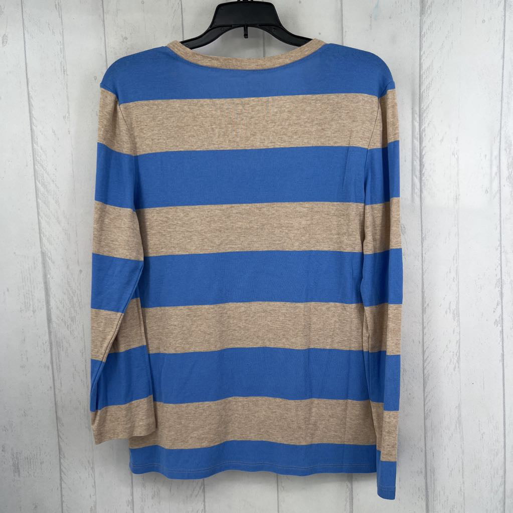XL striped l/s tee