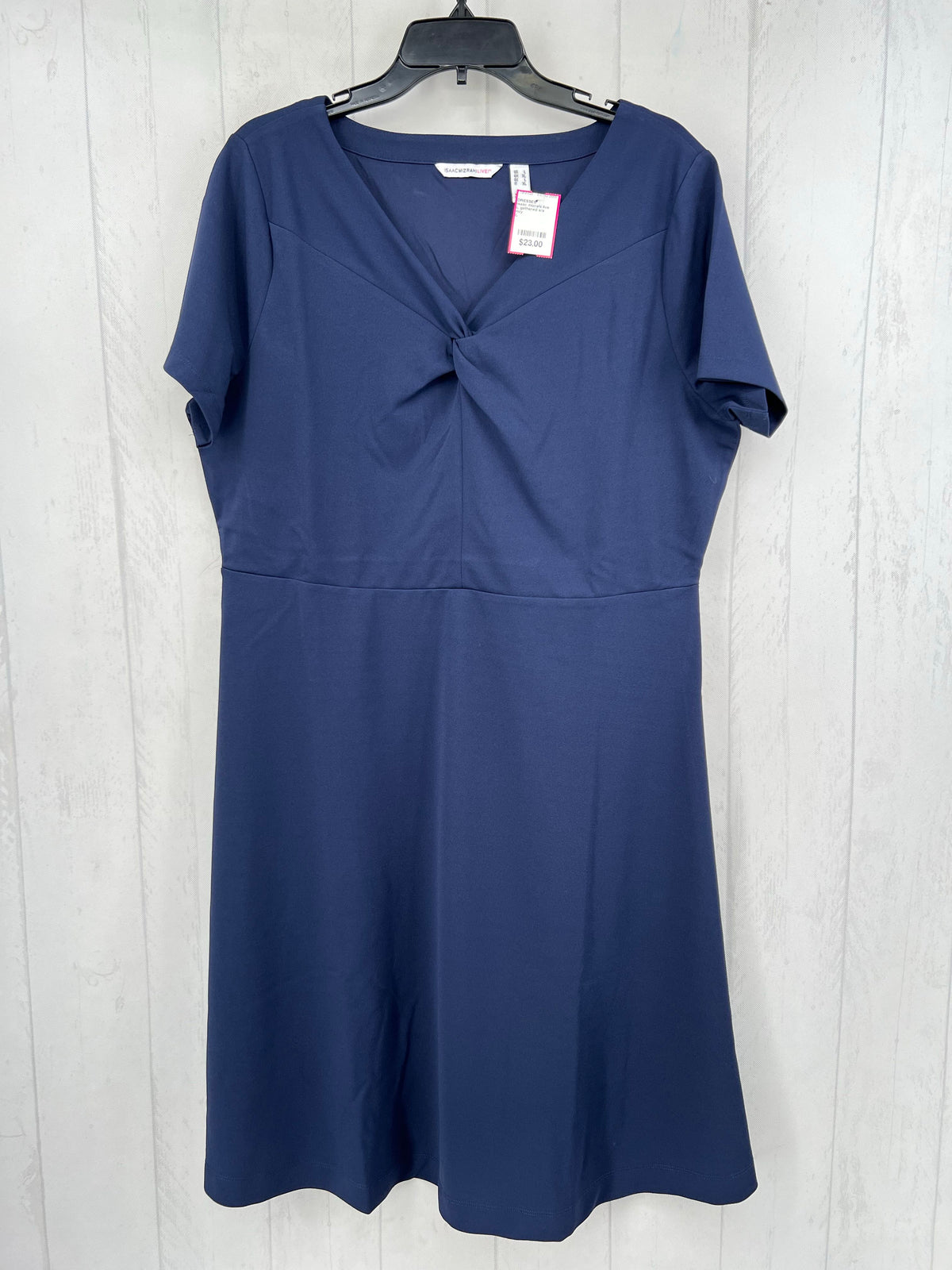L gathered s/s dress
