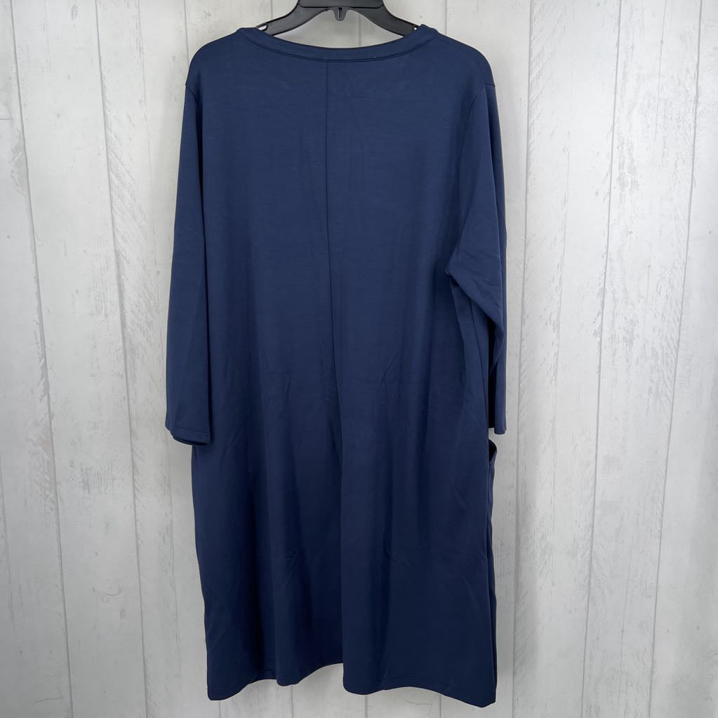 XL quarter zip 3/4 slv dress