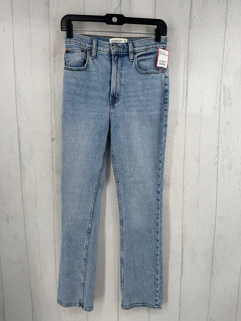 2 hi-rise straight leg jean