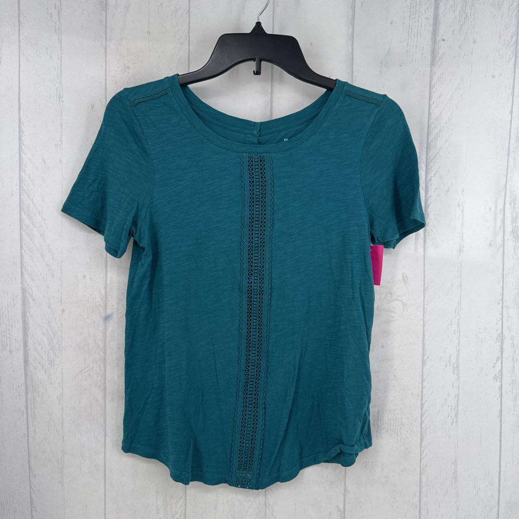XS ric-rac trim s/s tee