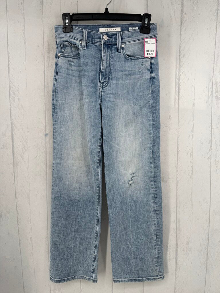 1 hi-rise straight leg jean