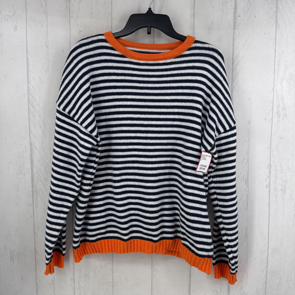 XL striped crewneck sweater