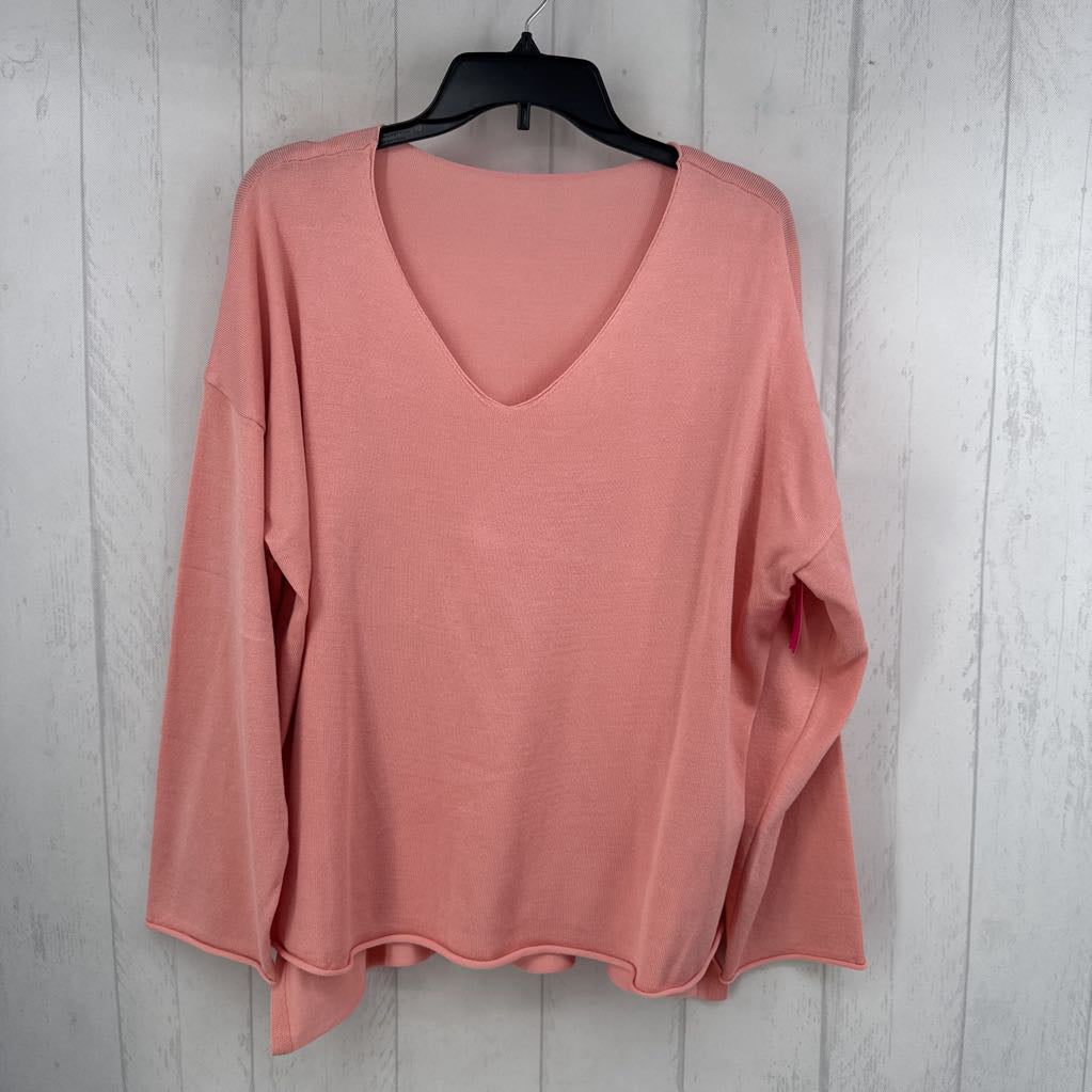 XL v-neck l/s knit top