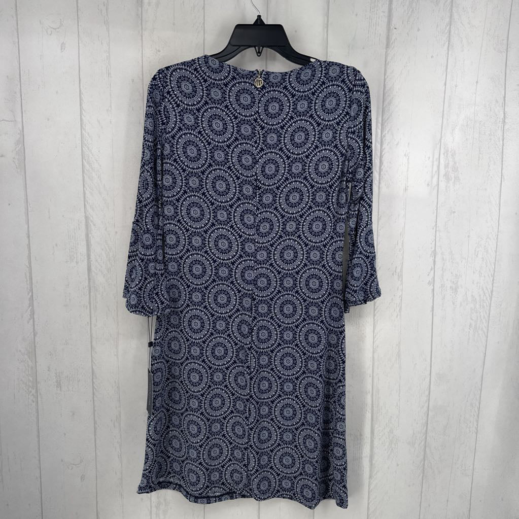 R99 4 medallion print 3/4 slv dress