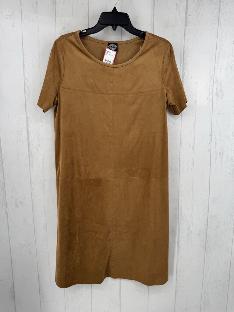 S faux suede dress