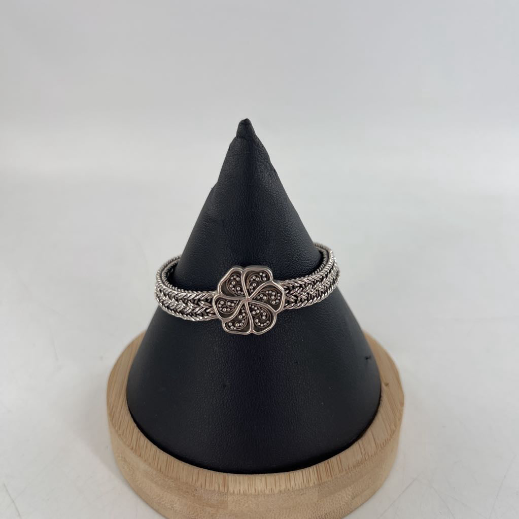 sterling silver clover bracelet