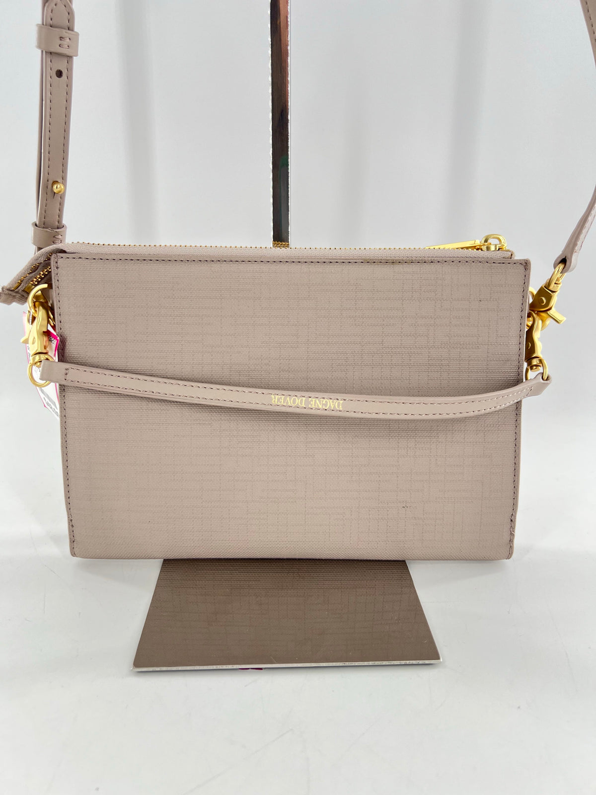 double zip bi-fold clutch/crossbody