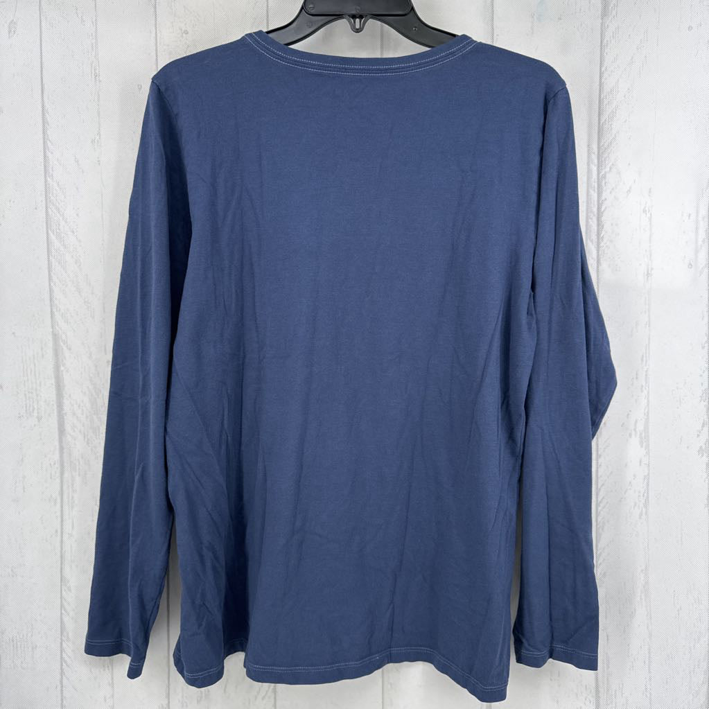 L v-neck l/s tee-love your neighbor