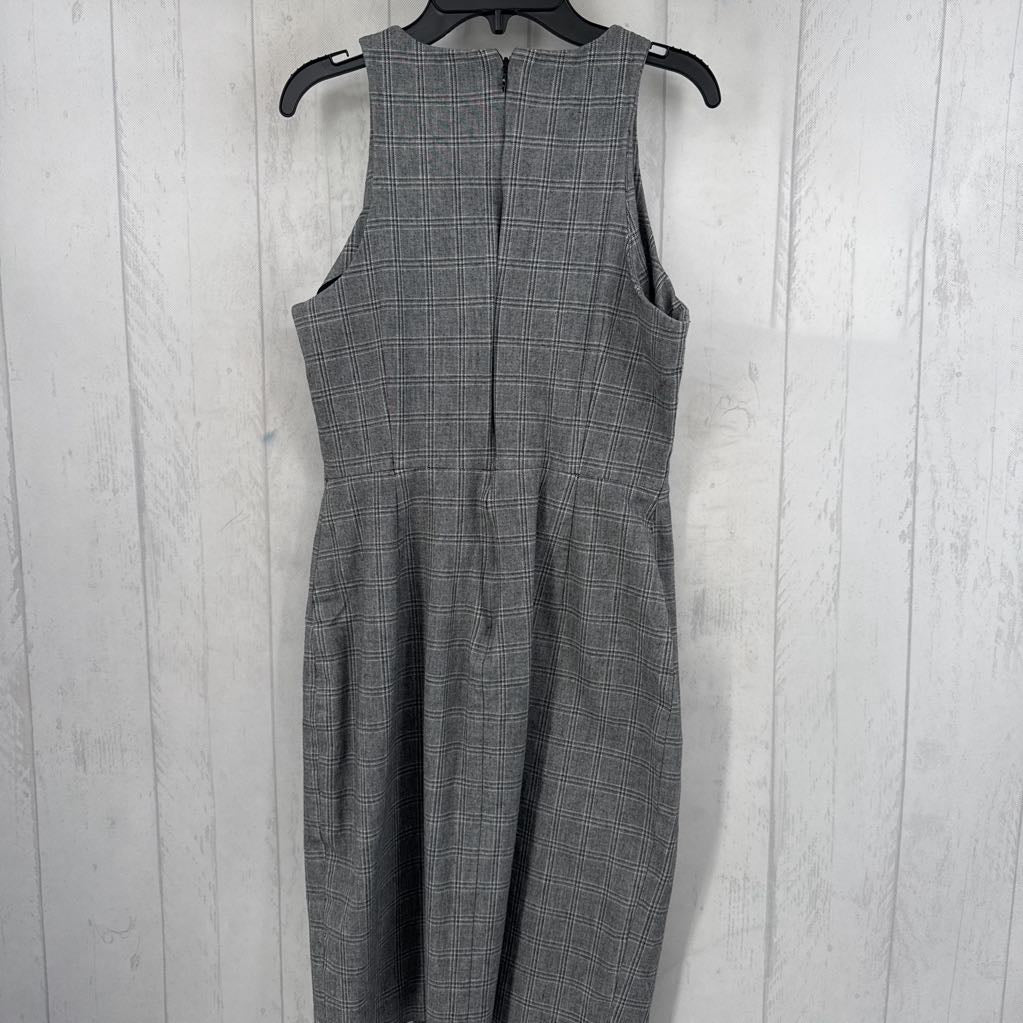 8 plaid slvls dress