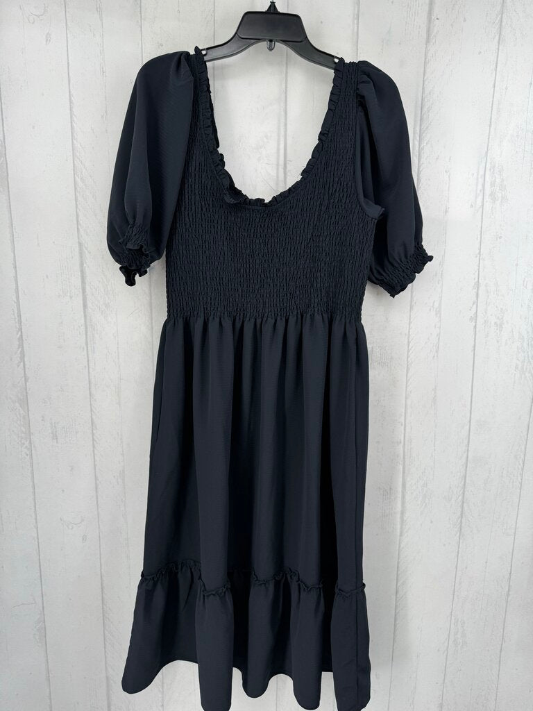 L smocked s/s dress