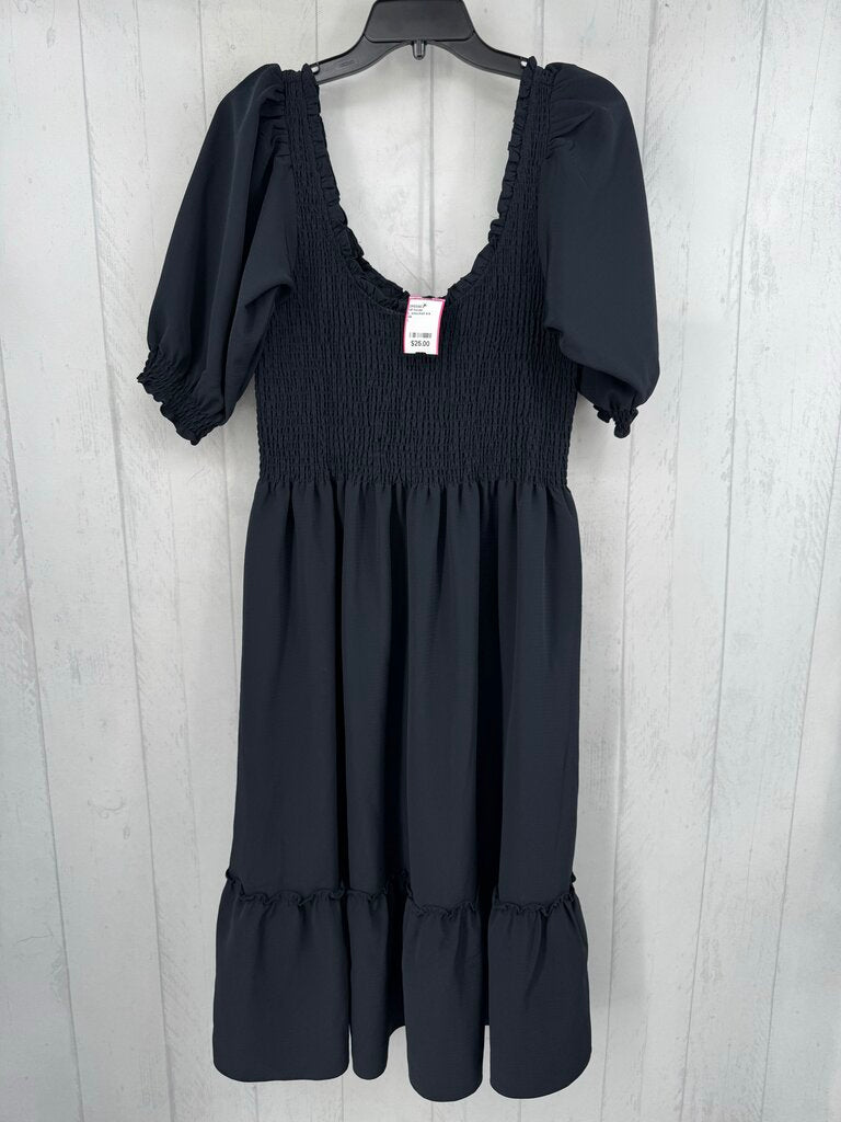 L smocked s/s dress