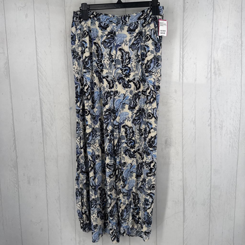 S flo print wide leg pant