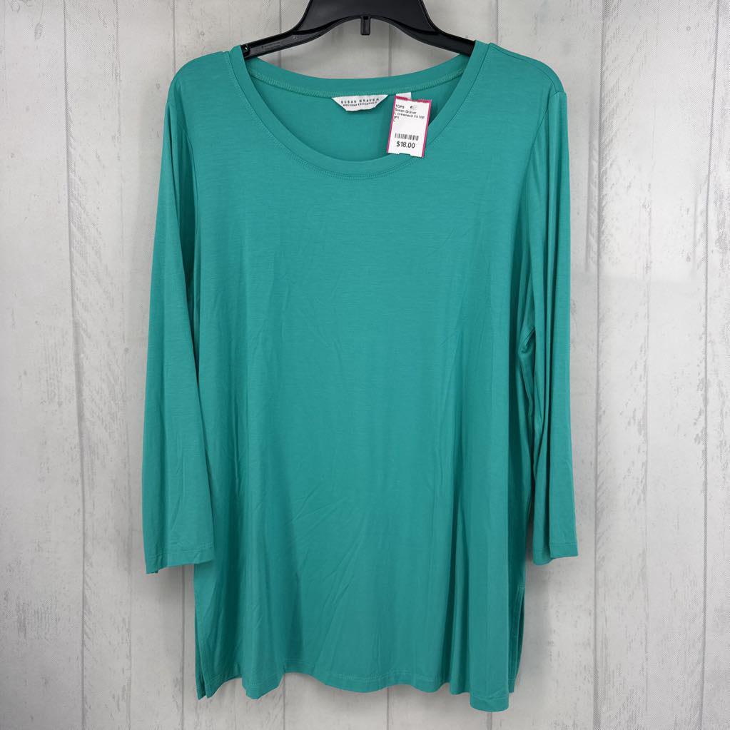 L crewneck l/s top
