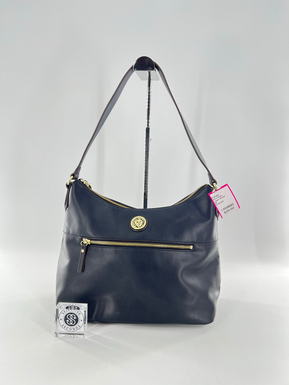 vegan leather shoulder bag