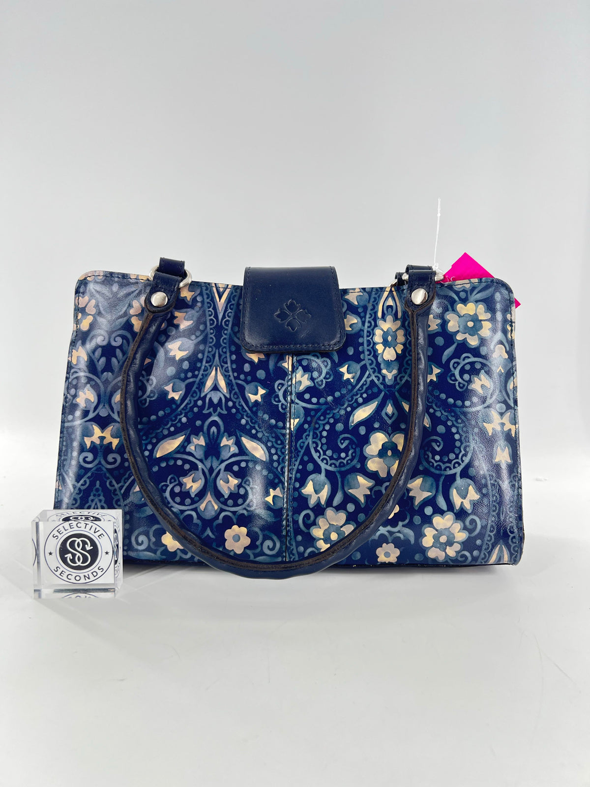 R249 floral/paisley print satchel