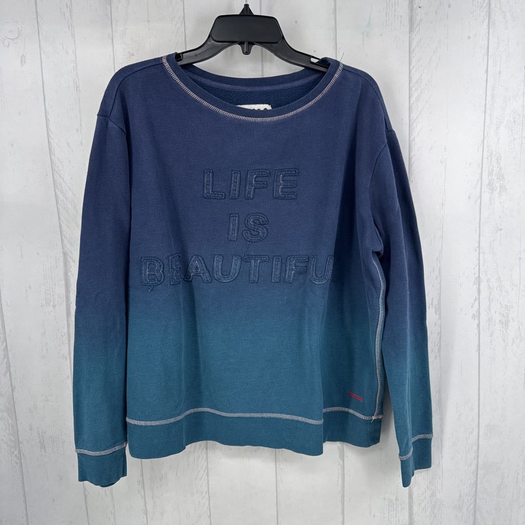 L ombre graphic crewneck sweatshirt