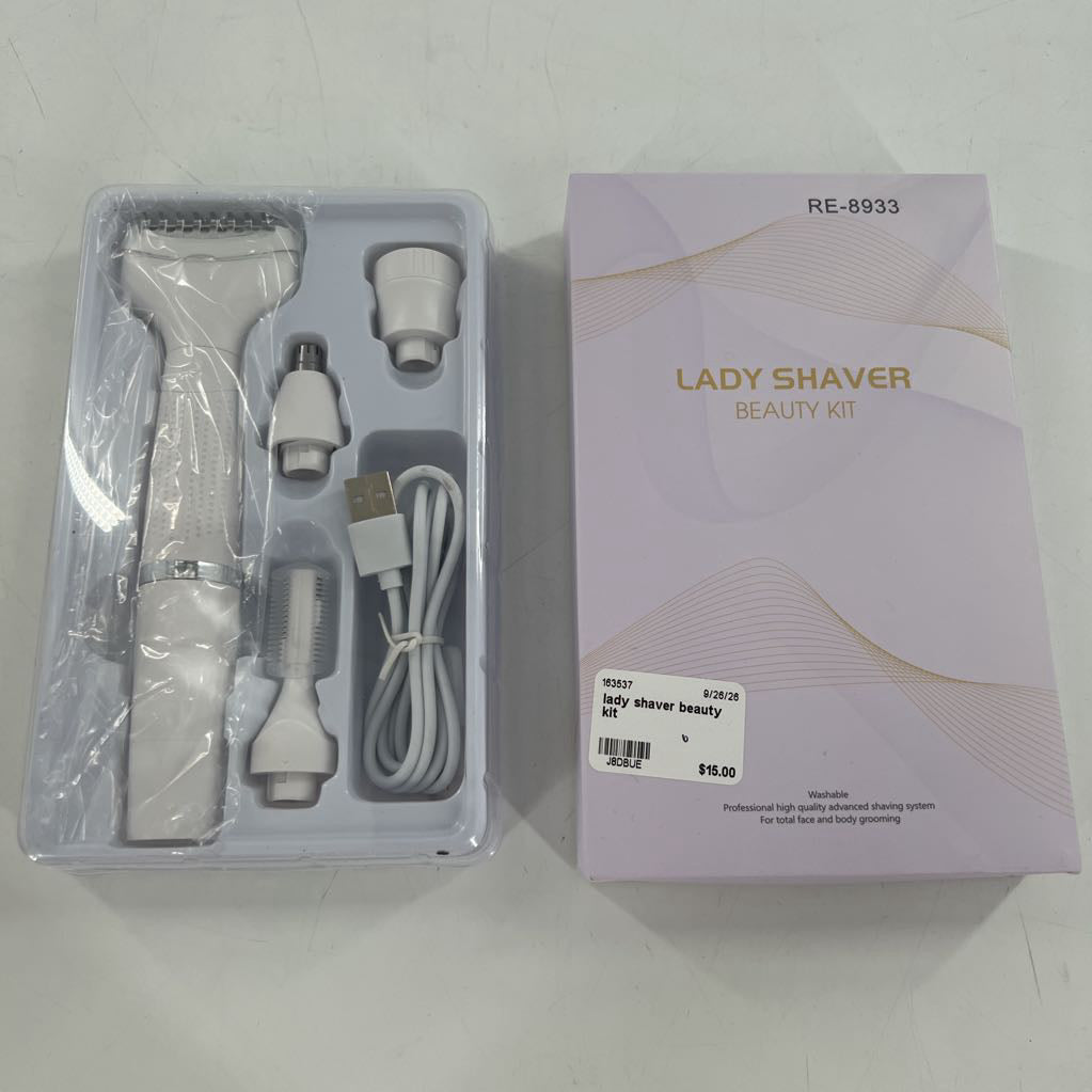 lady shaver beauty kit