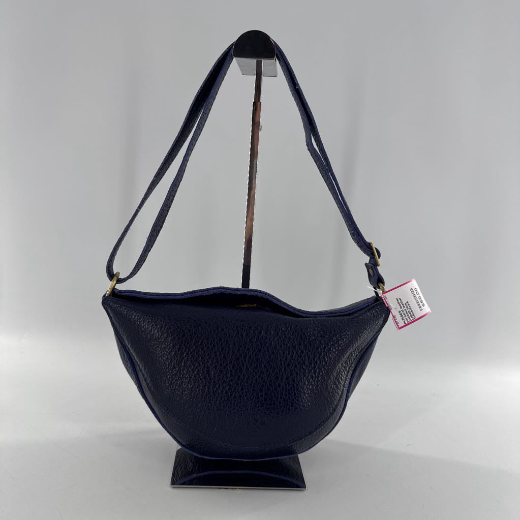 pebbled leather sling bag