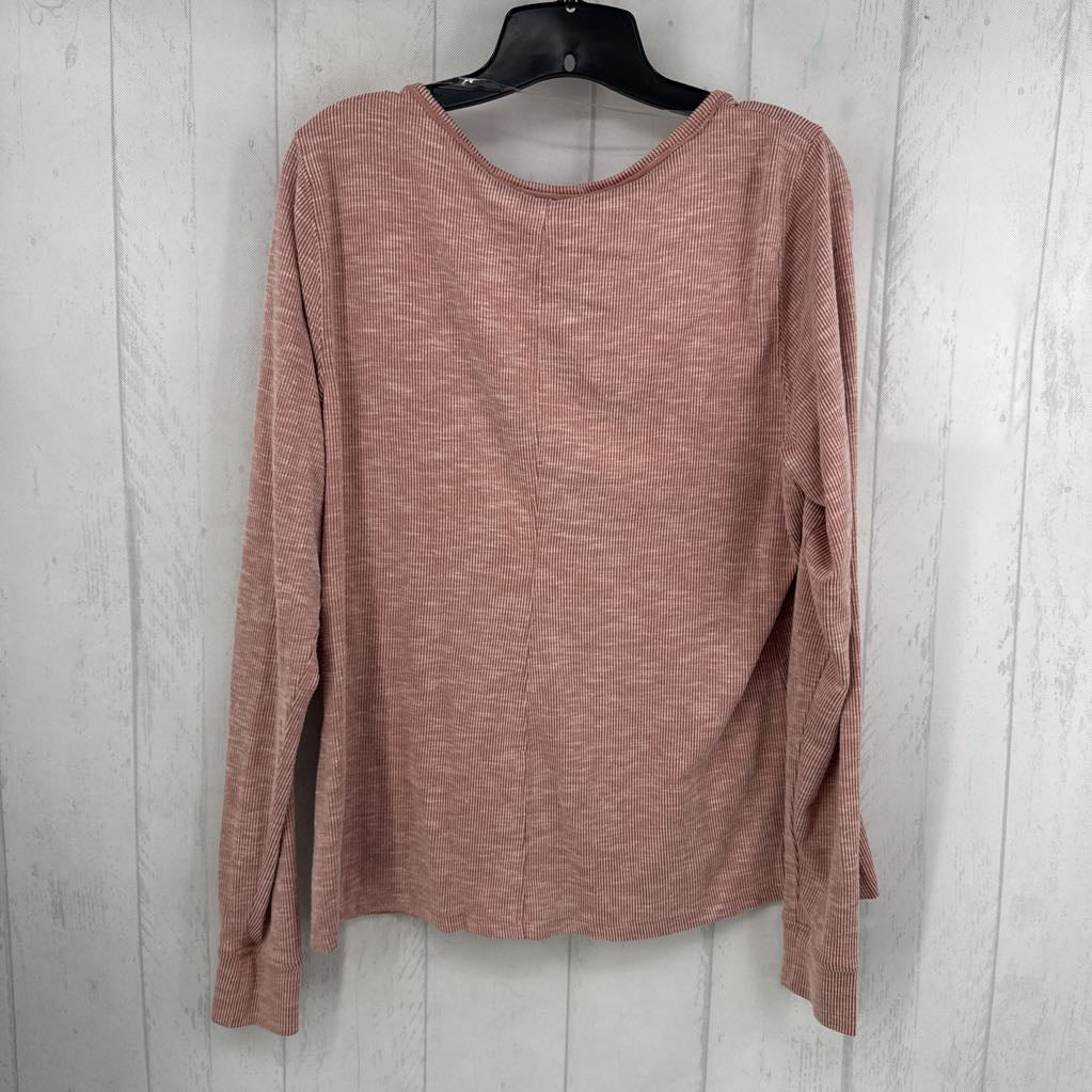 XXL ribbed l/s henley