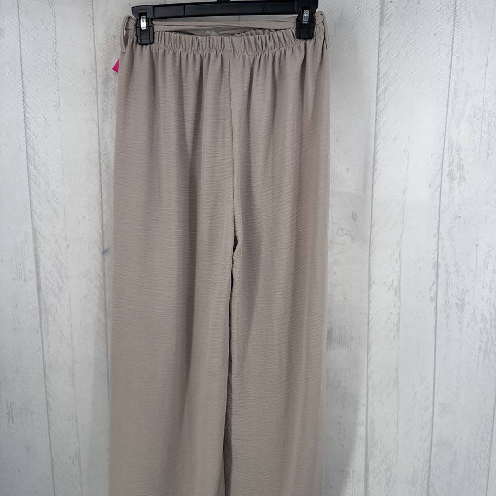 M belted wide leg pant