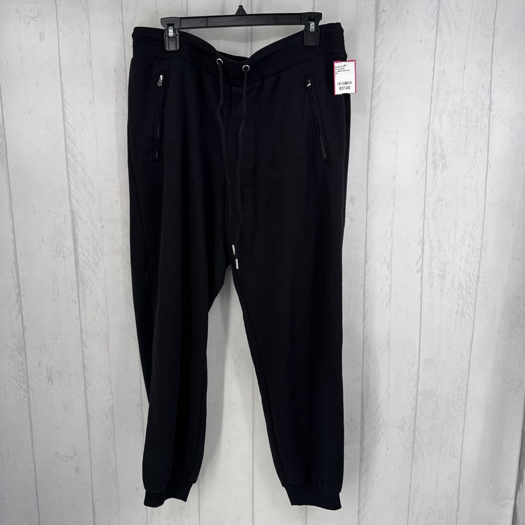 L zipper pocket joggers