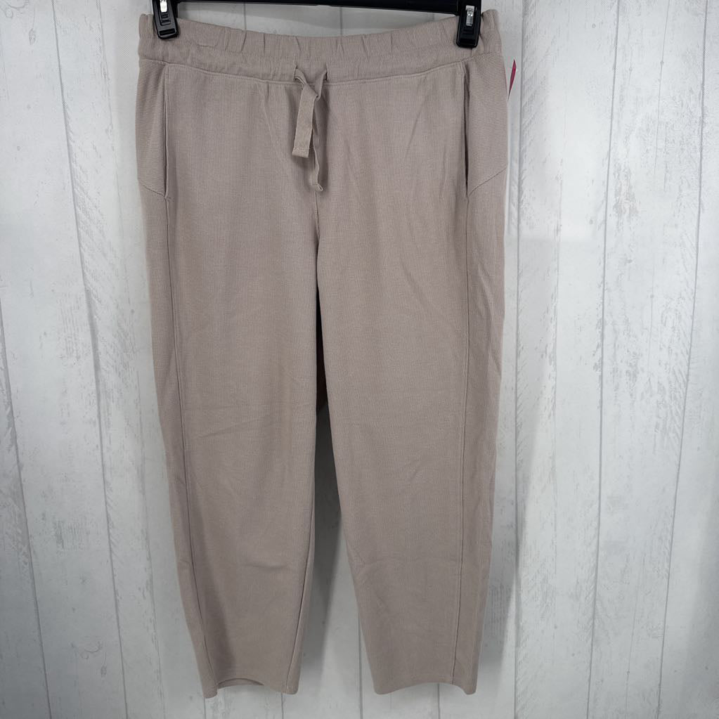 L ribbed tapered leg pant