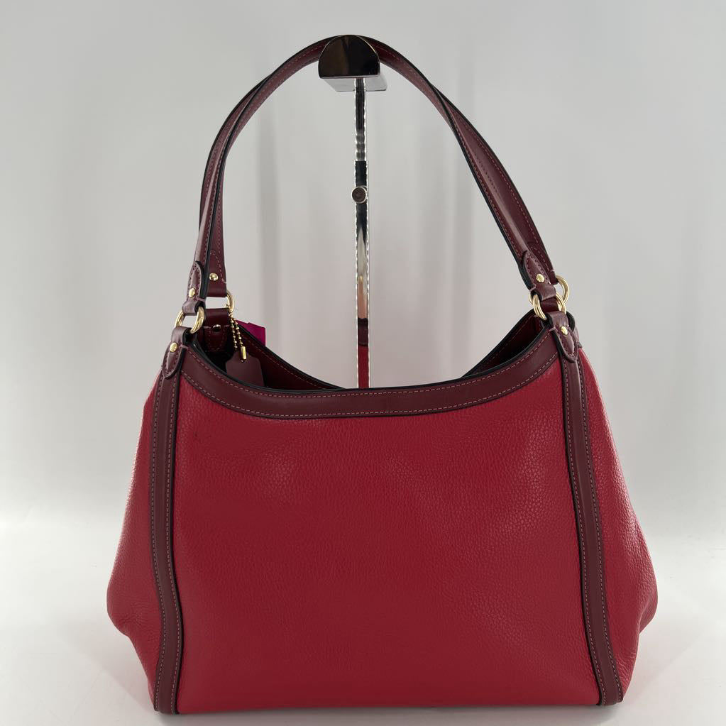 Coach Kristy Pebbled Leather Shoulder Bag pebbled - triple compartment