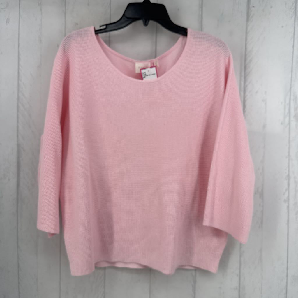 L dolman slv scoop neck top