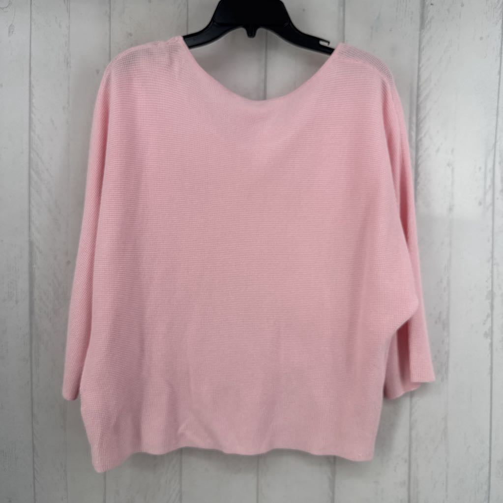 L dolman slv scoop neck top