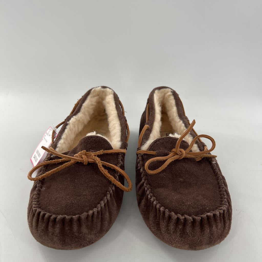 9 sherpa lined suede loafer