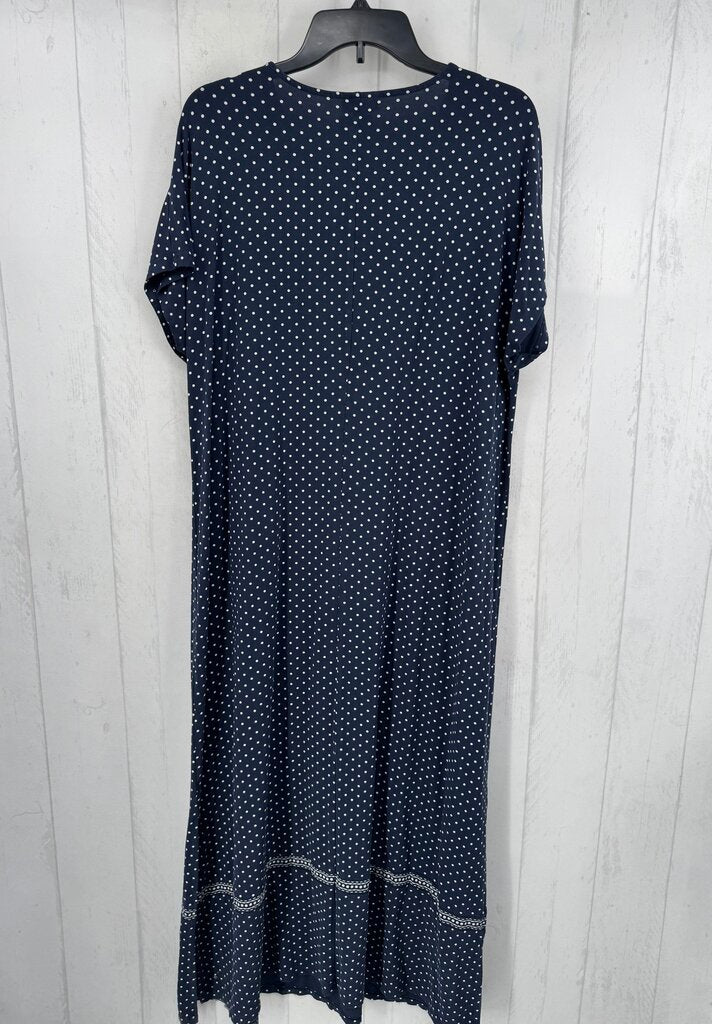 XL s/s polka dot maxi dress