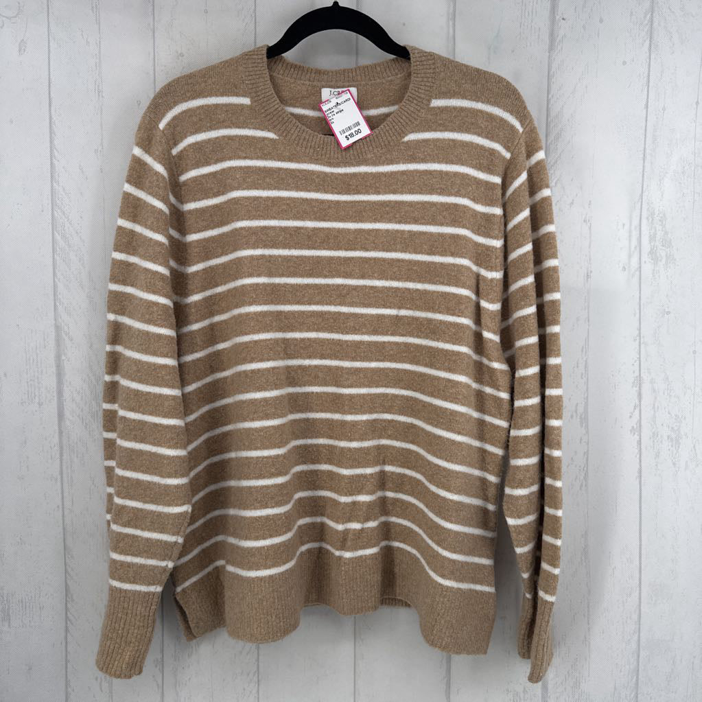 2x l/s stripe sweater