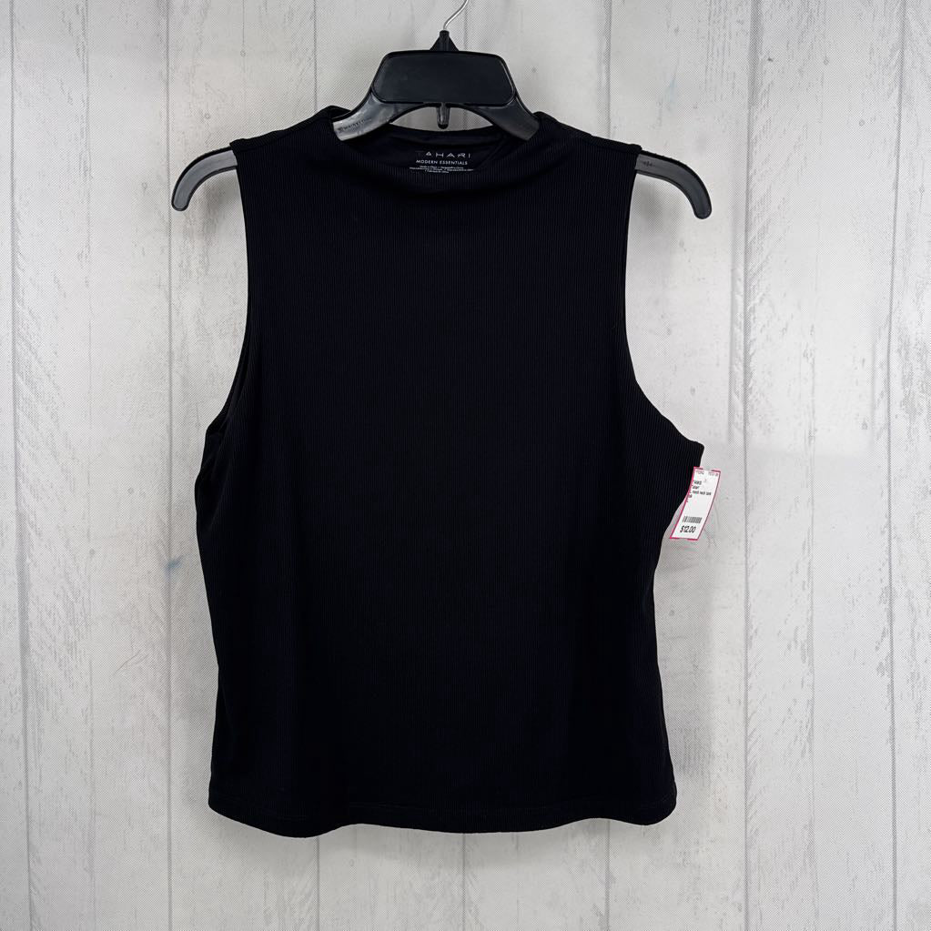 L mock neck tank