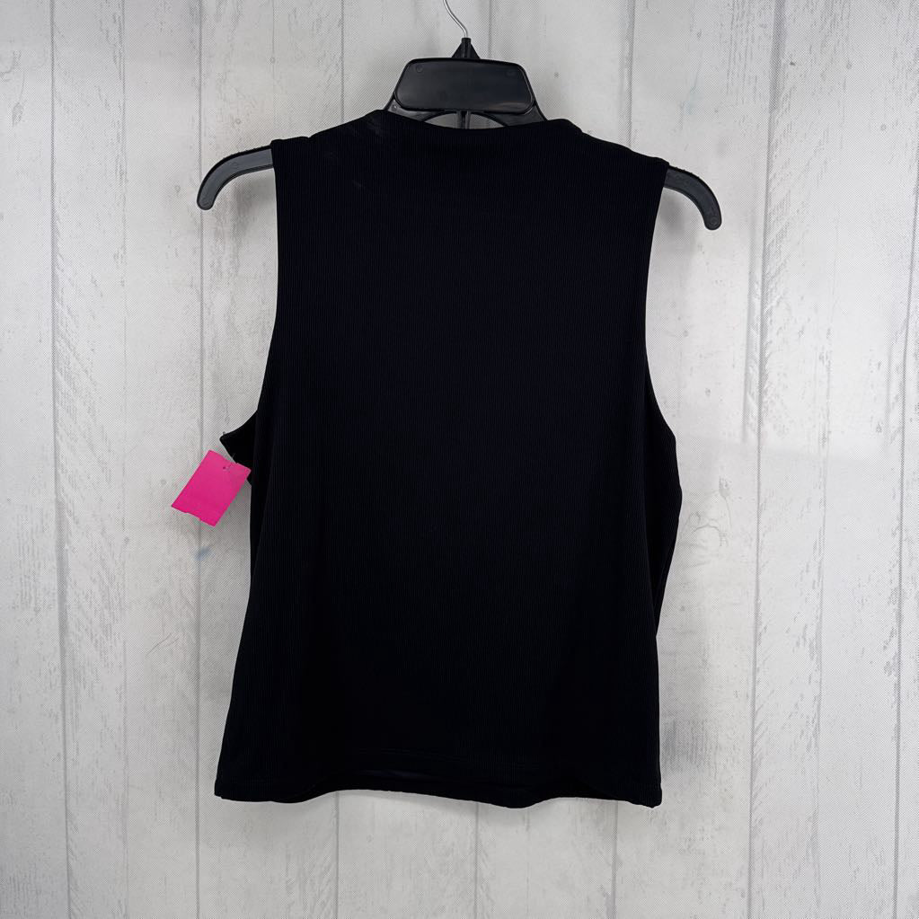 L mock neck tank