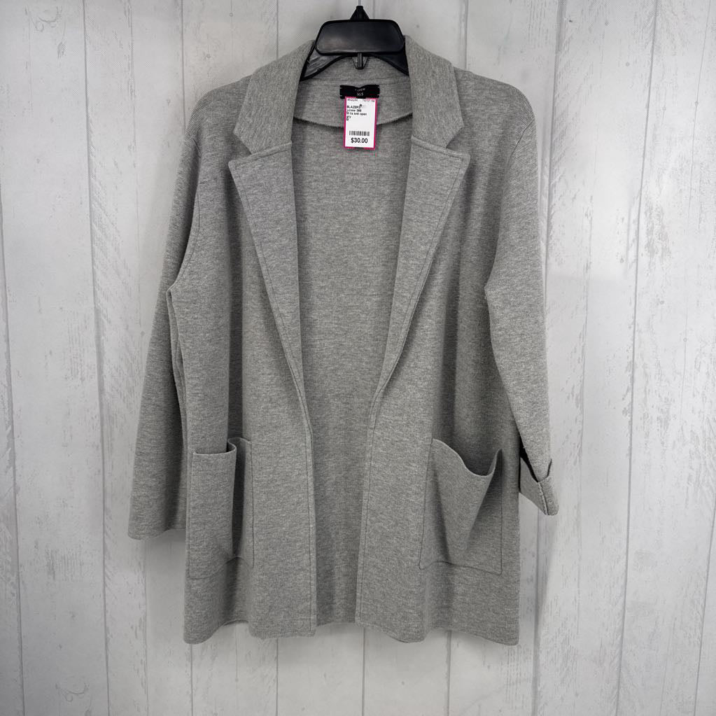 M l/s knit open blazer