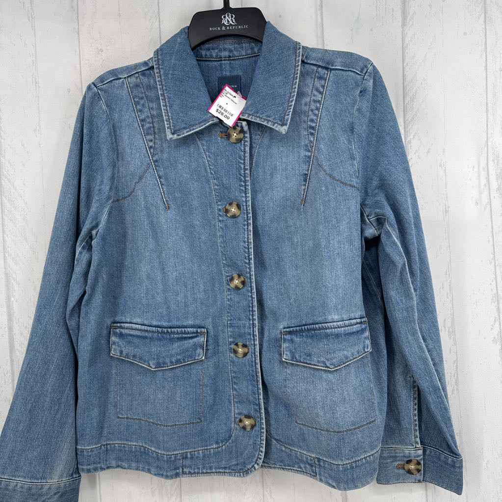 M denim blazer