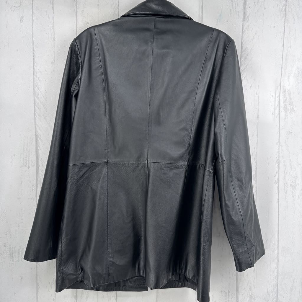 L leather jacket