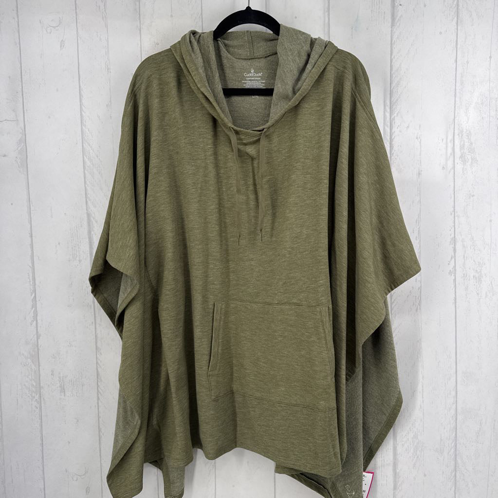L/XL marled hooded cape