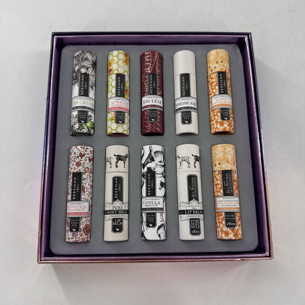 10pc lip balm gift set