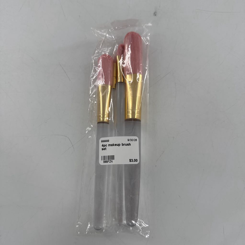 4pc makeup brush set