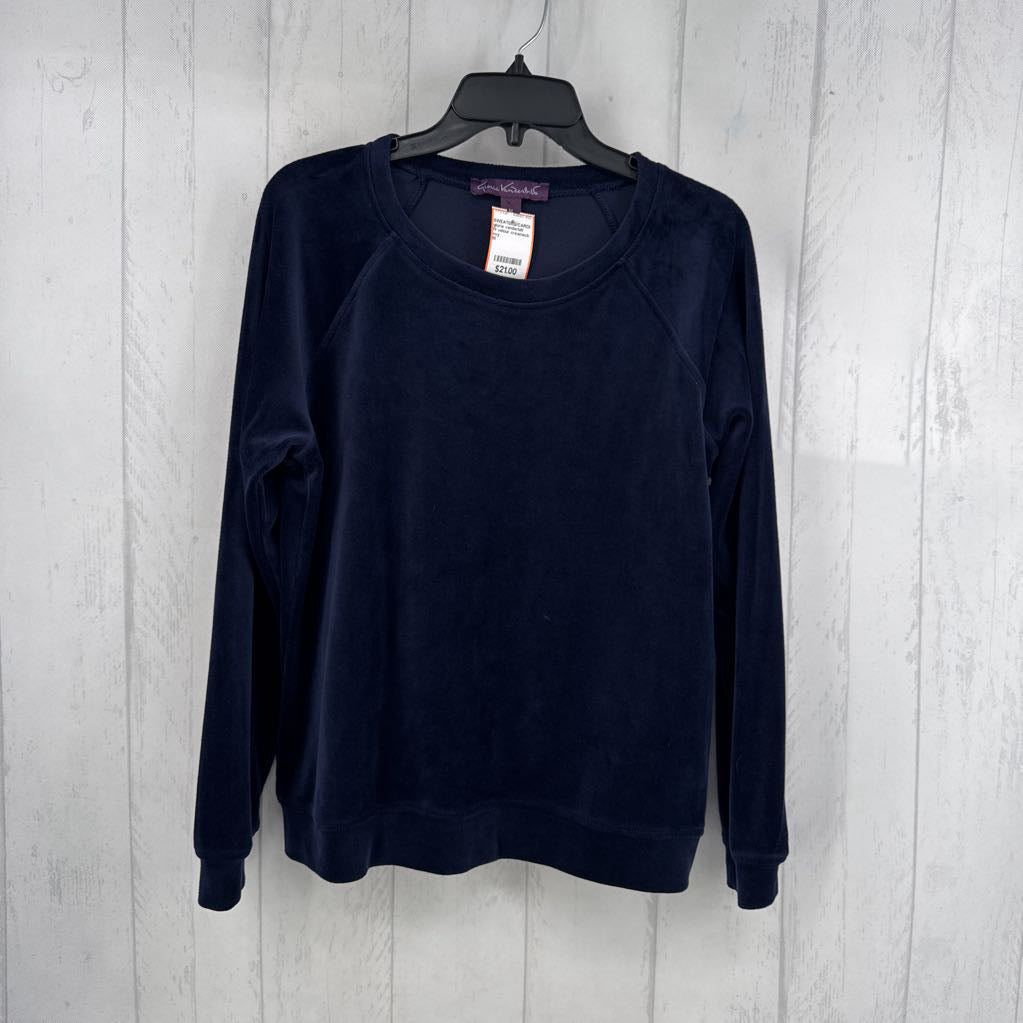 M velour crewneck sweatshirt