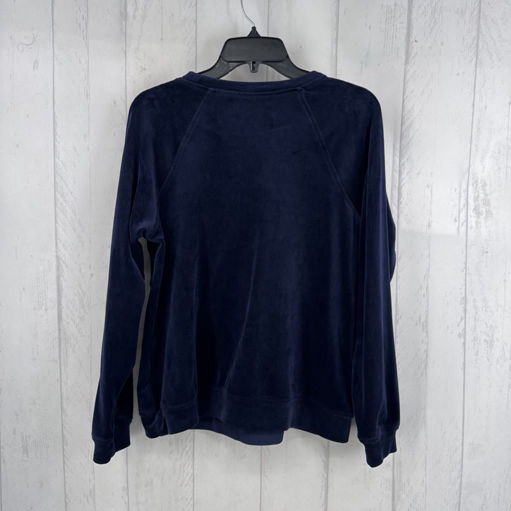 M velour crewneck sweatshirt